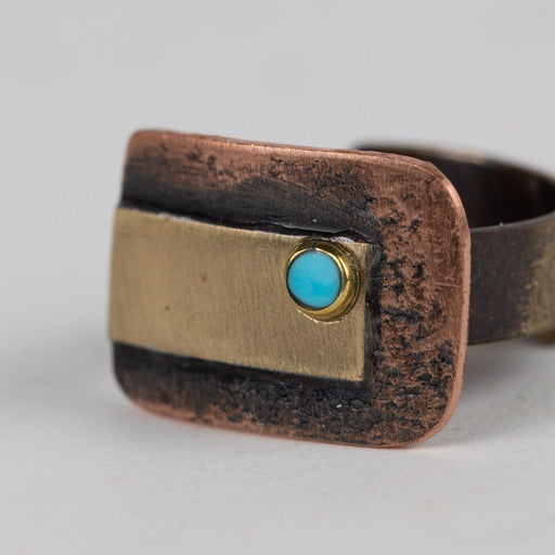 Adrift - Hammered Copper Ring