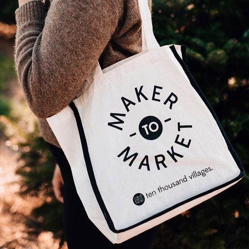 Maker To Market Organic Cotton Reusable Bag - Ten Thousand Villages