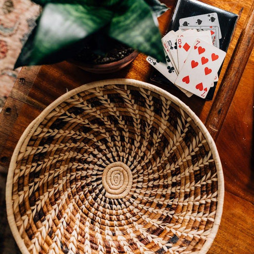 Late Autumn Spiral Basket - Ten Thousand Villages