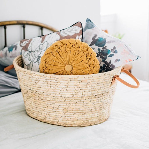 Palm Leaf Laundry Basket